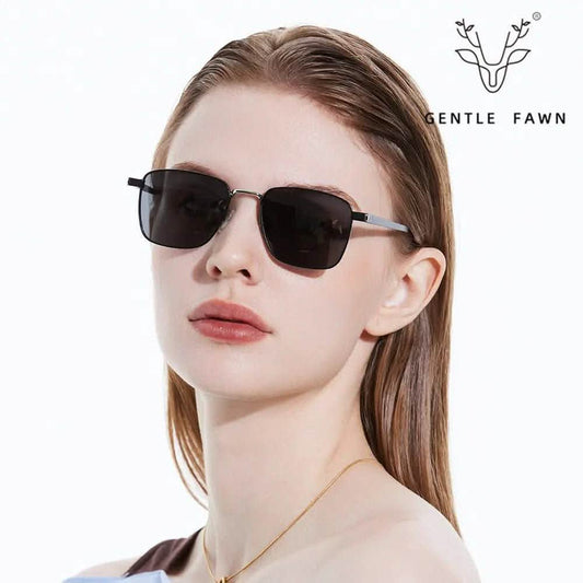 Black Aviator Sunglasses Womens | Trendy New Fashion | Versatile Polarized Glasses for Plain Makeup | Advanced UV Protection Sunglasses