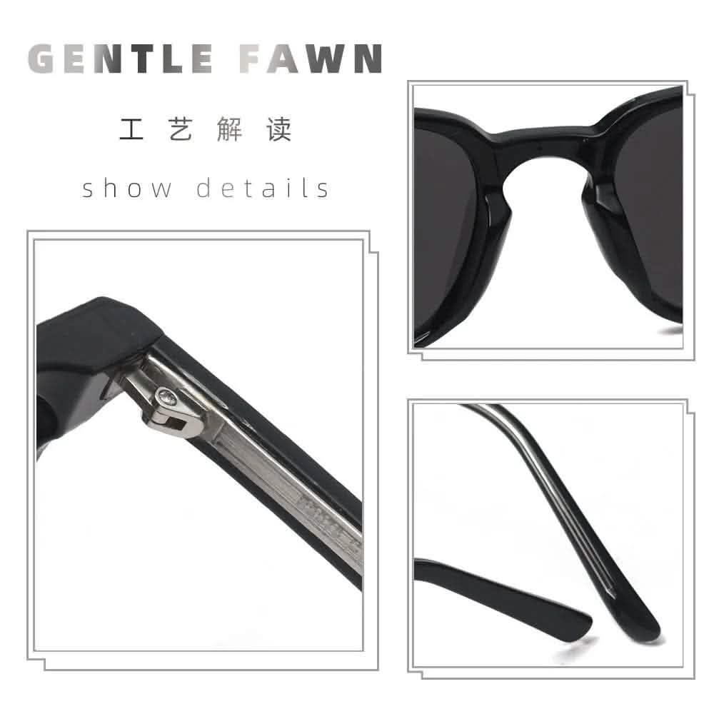 Super Dark Sunglasses | New Korean TR Frame Polarized Shades | Men's Classic Rice Nail Box Sunglasses | Women's Trendy Fashion Sunnies