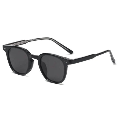 Super Dark Sunglasses | New Korean TR Frame Polarized Shades | Men's Classic Rice Nail Box Sunglasses | Women's Trendy Fashion Sunnies