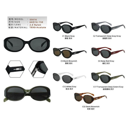 White Designer Shades | Cat Eye Sunglasses | Fashion Curved Nylon Frames | UV Protection