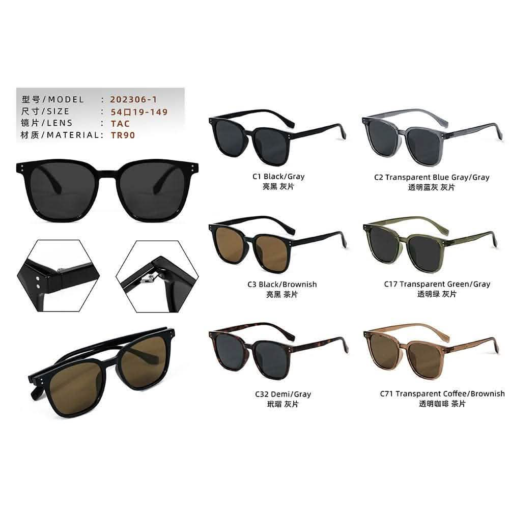 Sunglasses for Round Faces | Trendy TR Polarized UV-Proof Driving Glasses