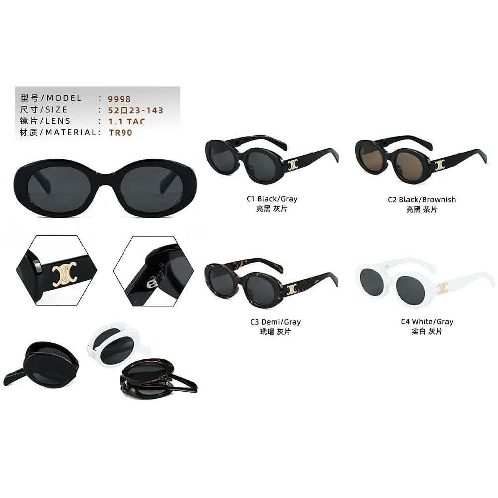 Sunglasses for Oval Face | High-End Plain Sunscreen Sunglasses | TR Ultra-Light Polarized Anti-Ultraviolet Glasses