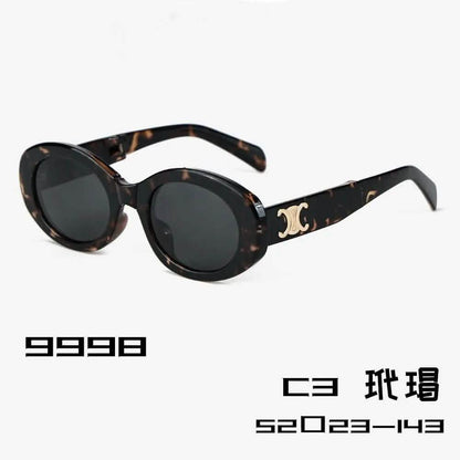 Sunglasses for Oval Face | High-End Plain Sunscreen Sunglasses | TR Ultra-Light Polarized Anti-Ultraviolet Glasses