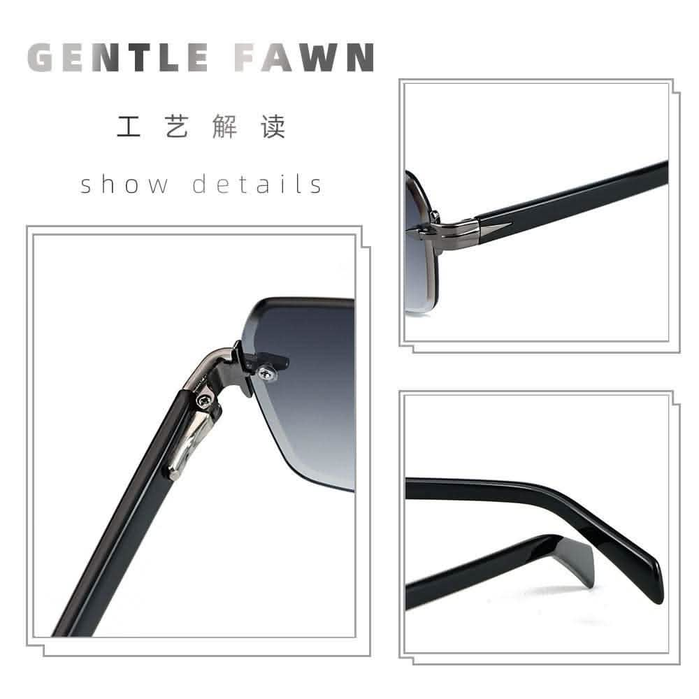 Small No Frame Sunglasses | High-Quality Rimless Sunshade & Sunscreen Glasses