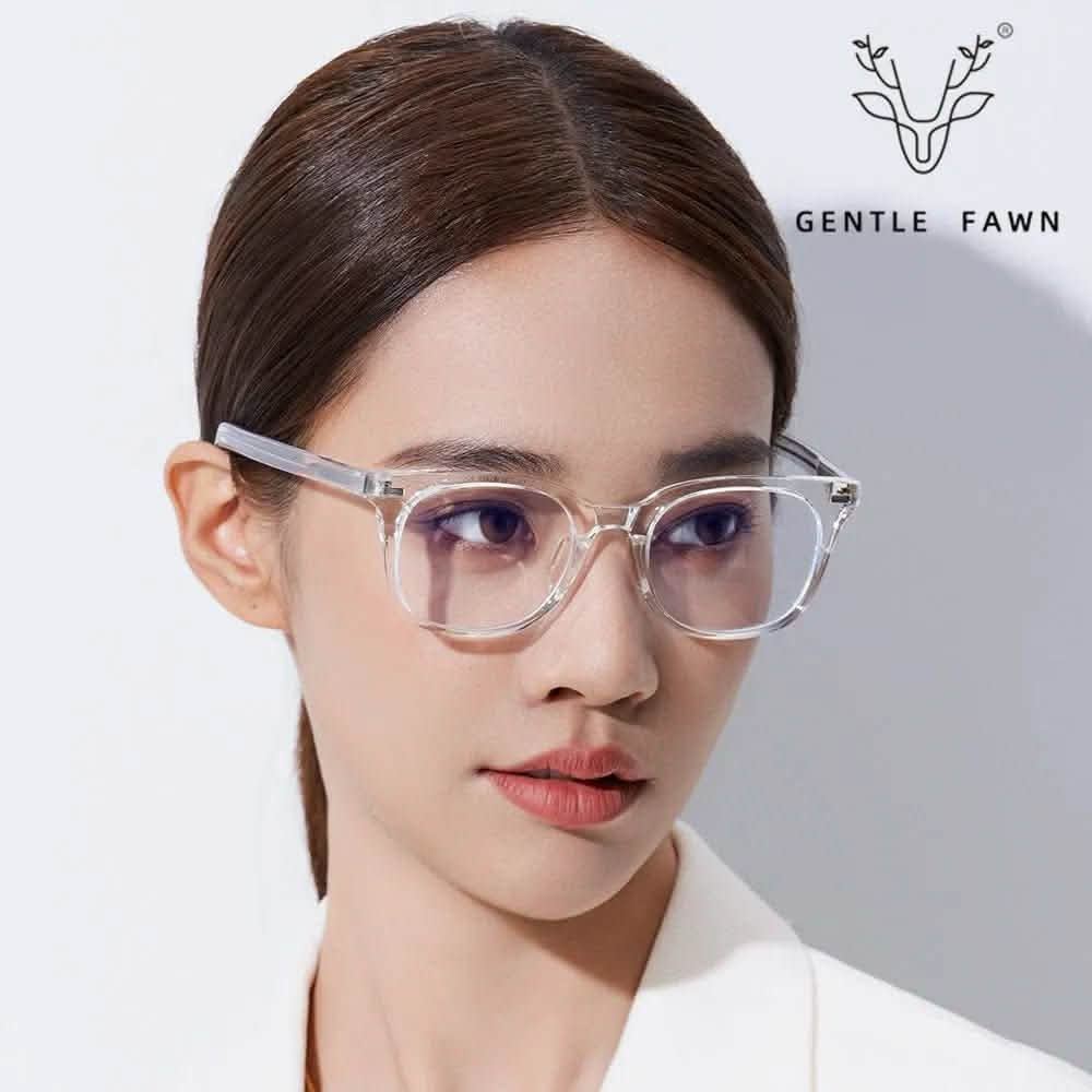 Oversized Round Eyeglasses | Retro Korean Myopia TR90 Glasses Frame | Tide Rivet Anti-Blue Light Frame