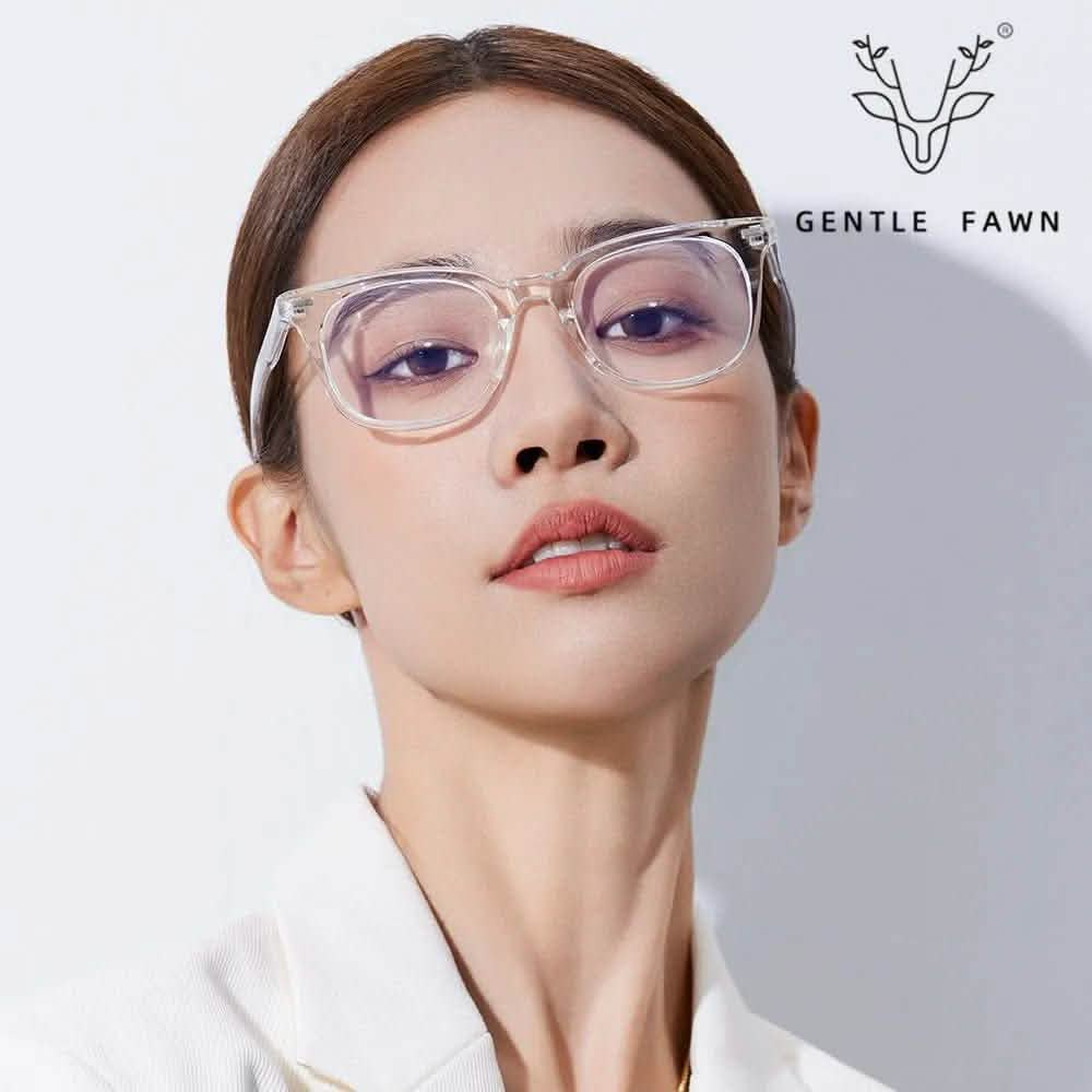 Oversized Round Eyeglasses | Retro Korean Myopia TR90 Glasses Frame | Tide Rivet Anti-Blue Light Frame