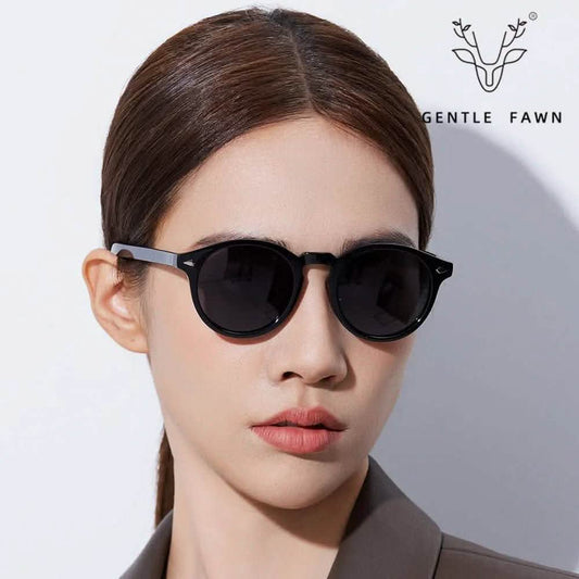 Best Sunglasses for Small Faces | New Polarized Sunglasses | Women's Small Frame Thin Sunglasses | TR Frame Plate Legs Advanced UV Protection Glasses