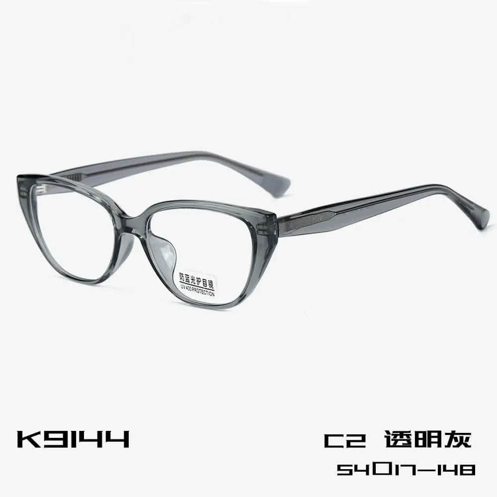 Oval Glasses on Oval Face | Stylish Anti-Blue Flat Mirror Women's Small Thin Frame with TR Plate Legs | Versatile Myopia Glasses