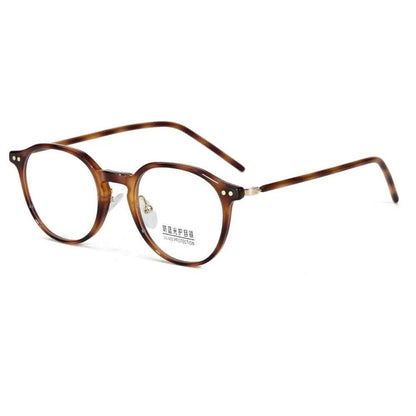 Round Frame Glasses | Women's UV Protection Retro Glasses | Stylish TR Small Face-Enhancing Frames