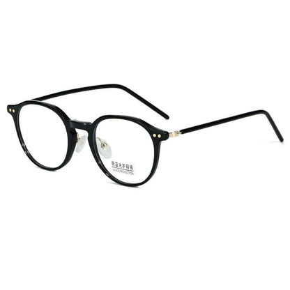 Round Frame Glasses | Women's UV Protection Retro Glasses | Stylish TR Small Face-Enhancing Frames