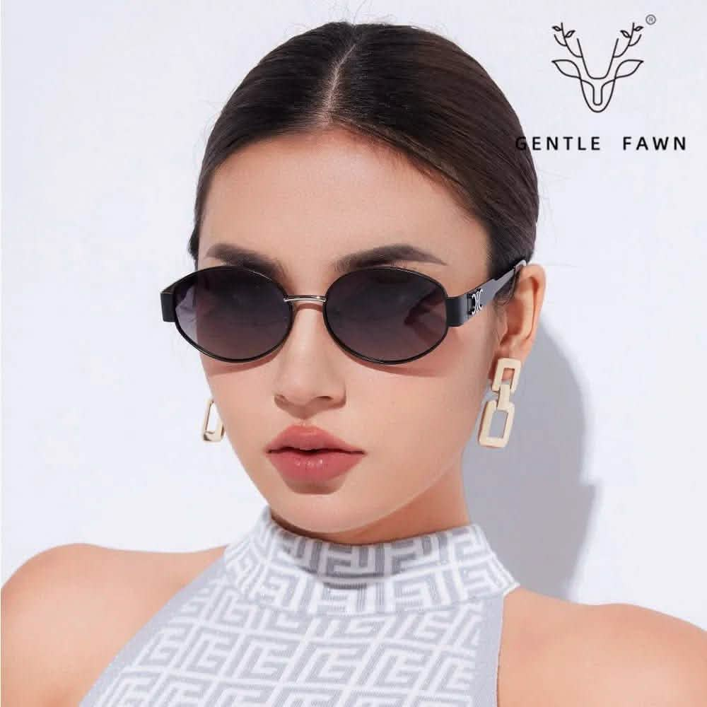 Metal Frame Sunglasses for Women | New Polarized Trendy Sunglasses | Sunscreen Travel Shades