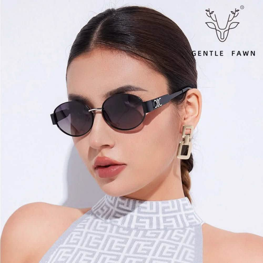 Metal Frame Sunglasses for Women | New Polarized Trendy Sunglasses | Sunscreen Travel Shades